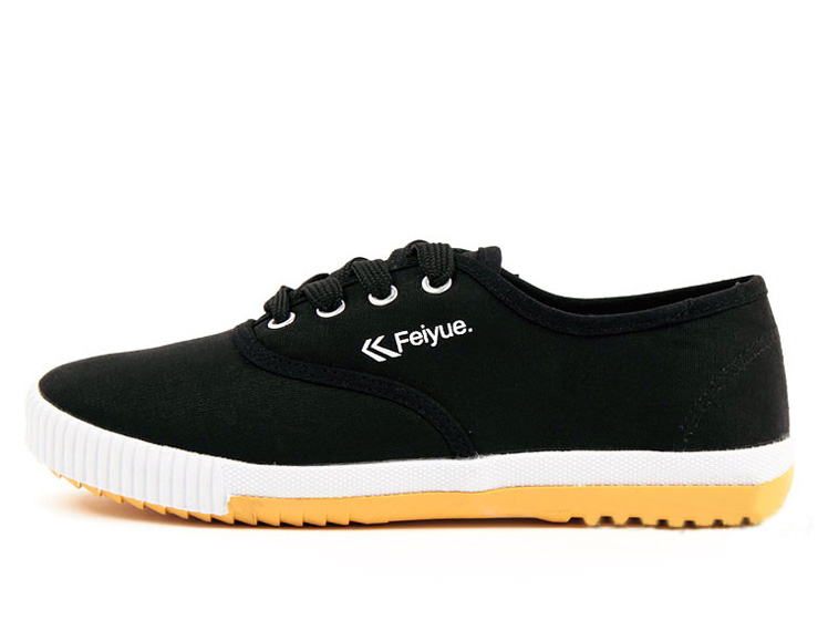  New style Feiyue plain lovers shoes black Detail image